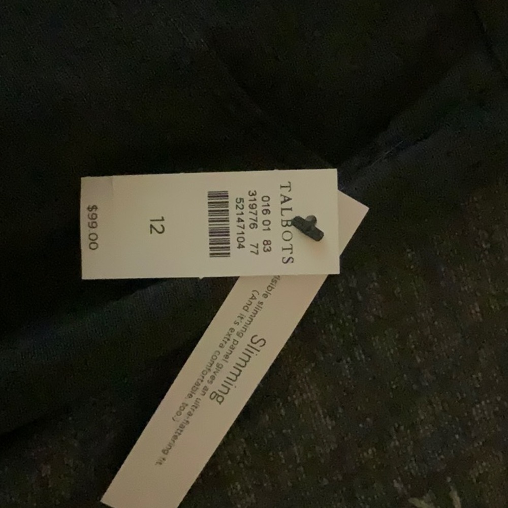 New with tags Talbots high waisted ponte knit jeggings size 12 in charcoal - Picture 5 of 6